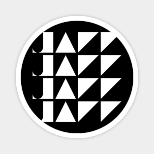 geometric jazz logo Magnet